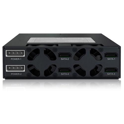 Icy Dock ToughArmor 4-Bay 2.5" SAS SATA HDD SSD Backplane Cage for 5.25" Bay