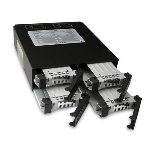 Icy Dock ToughArmor 4-Bay 2.5" SAS SATA HDD SSD Backplane Cage for 5.25" Bay