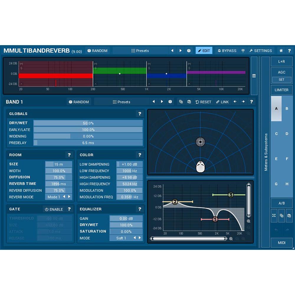 MeldaProduction MMultiBandReverb - Stereo Reverb Plug-In