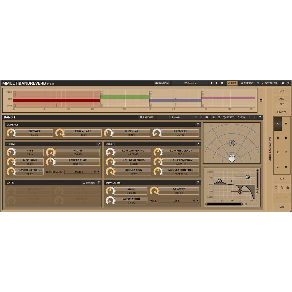 MeldaProduction MMultiBandReverb - Stereo Reverb Plug-In