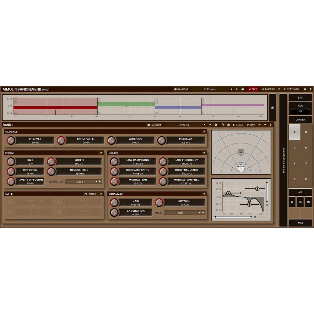 MeldaProduction MMultiBandReverb - Stereo Reverb Plug-In