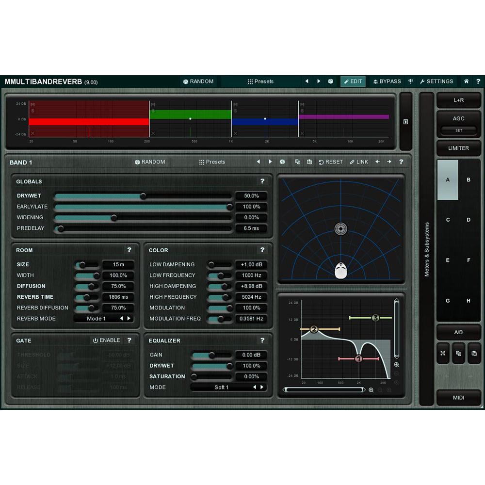 MeldaProduction MMultiBandReverb - Stereo Reverb Plug-In