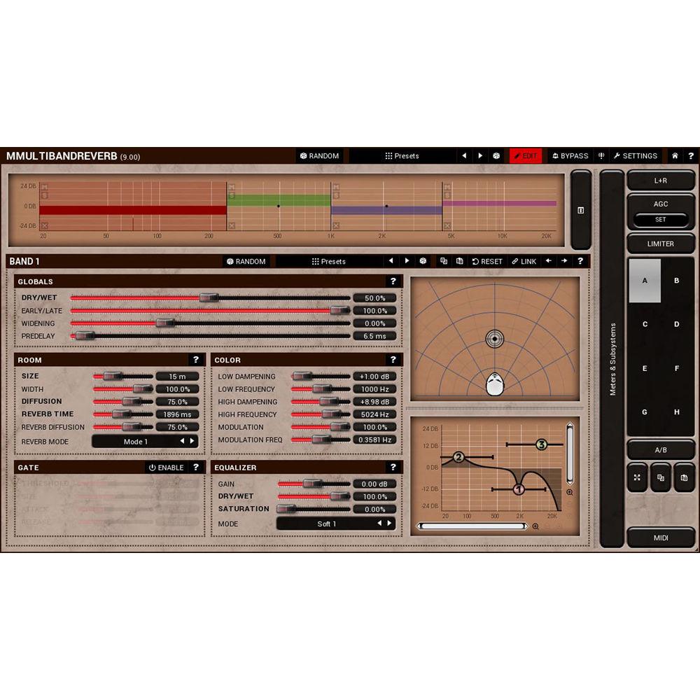 MeldaProduction MMultiBandReverb - Stereo Reverb Plug-In