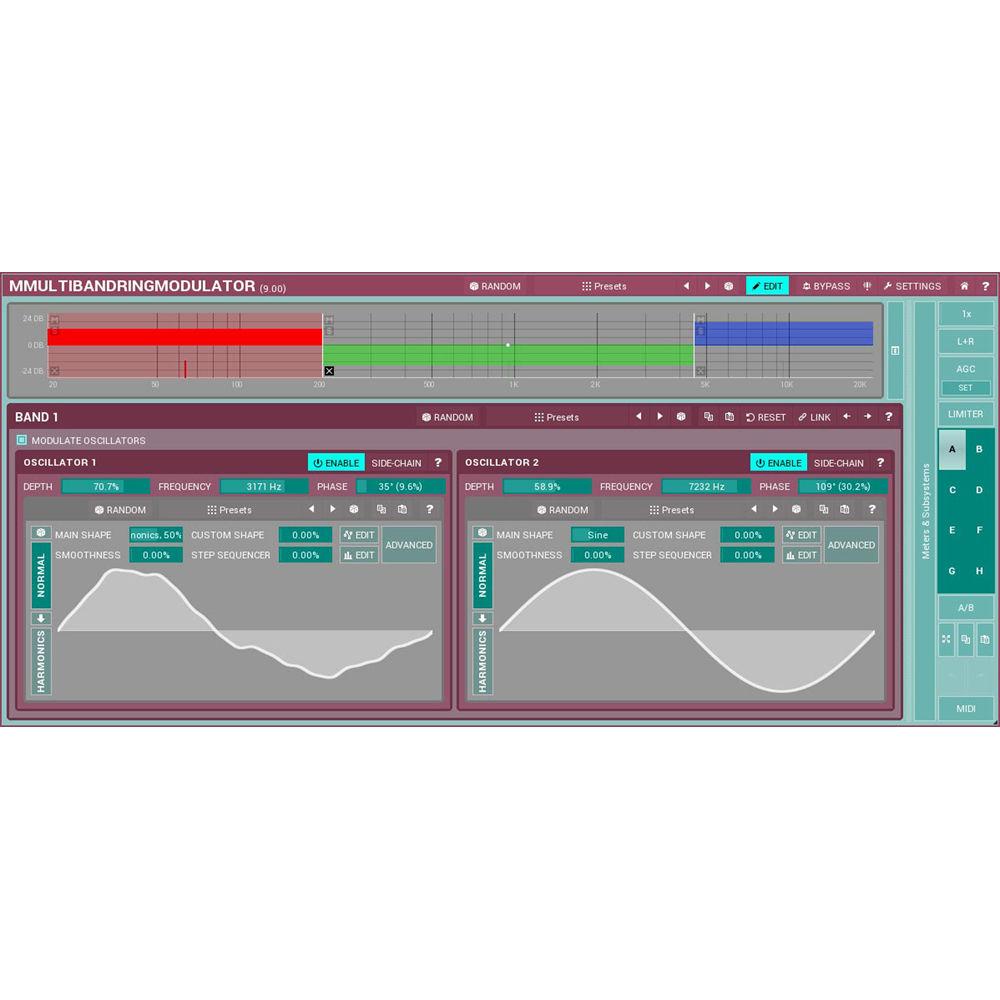 MeldaProduction MMultiBandRingModulator - Ring Modulation Plug-In