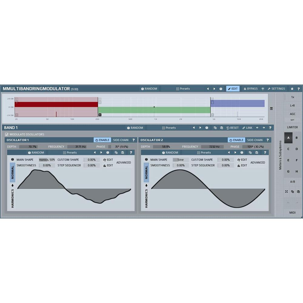 MeldaProduction MMultiBandRingModulator - Ring Modulation Plug-In