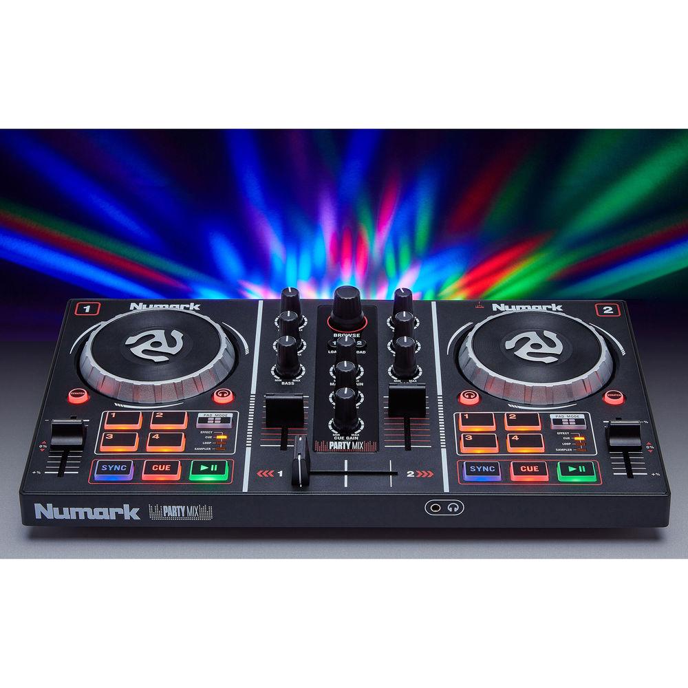 Numark Party Mix DJ Controller with Built-In Light Show