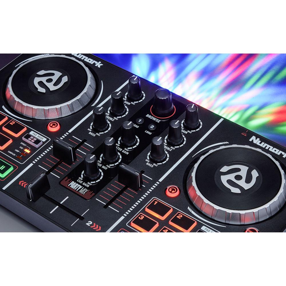 Numark Party Mix DJ Controller with Built-In Light Show