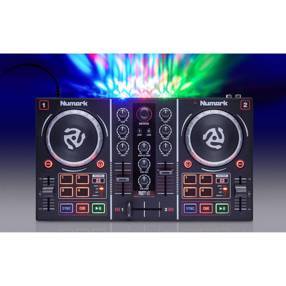 Numark Party Mix DJ Controller with Built-In Light Show
