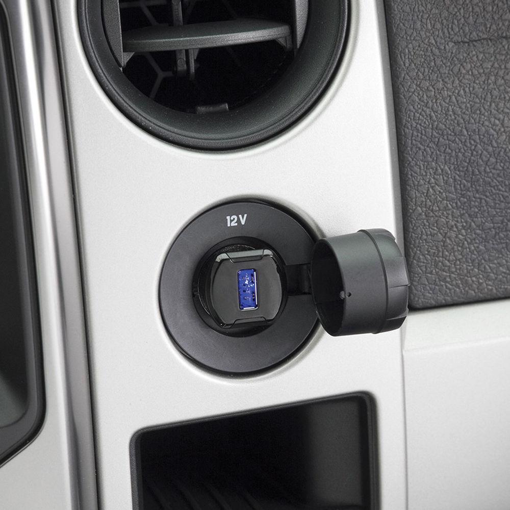 Scosche reVOLT 12W USB Car Charger with Illuminated USB Port