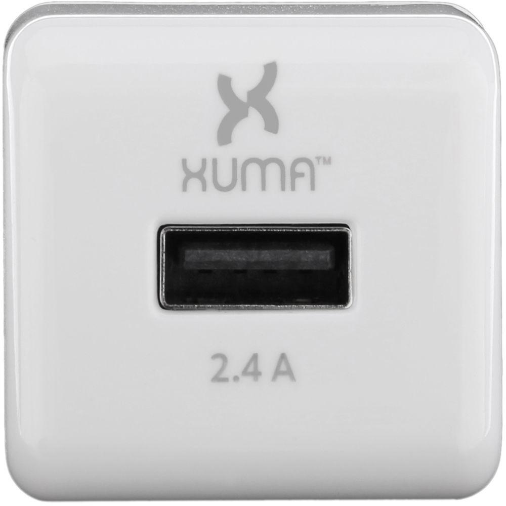 Xuma 2.4A USB Charger with Folding Prongs