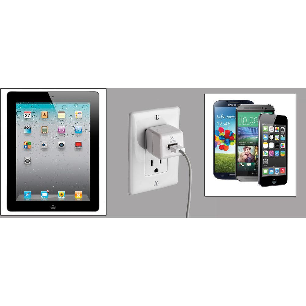 Xuma 2.4A USB Charger with Folding Prongs