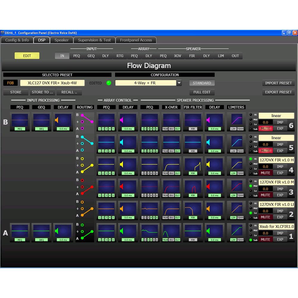 Electro-Voice Dx46 FIR-Drive Analog Digital Sound System Processor