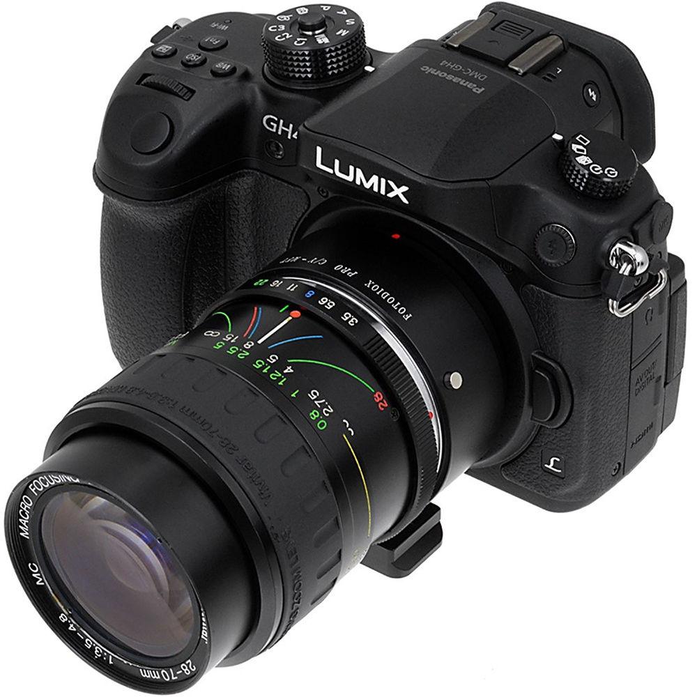 FotodioX Pro Lens Mount Adapter for Contax-Yashica Mount Lens to Micro Four Thirds Mount Camera