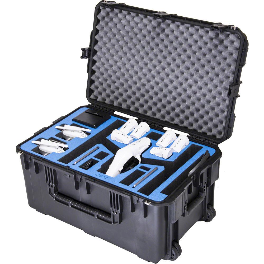 Go Professional Cases GPC-DJI-INSPIRE-1-L-X5 Watertight Hard Case with Wheels for DJI Inspire 1 in Landing Mode