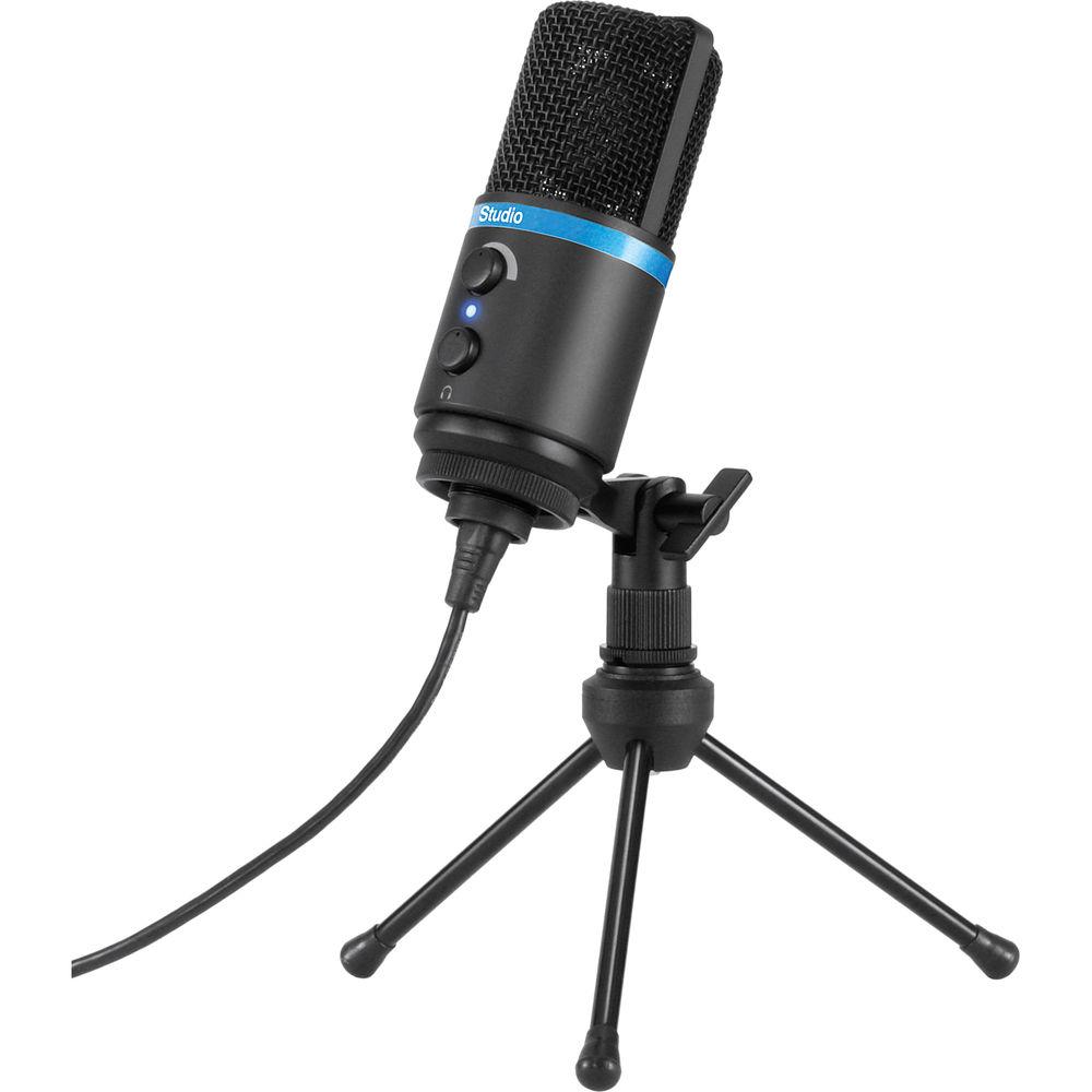 IK Multimedia iRig Mic Studio, Portable Large-Diaphragm Digital Microphone