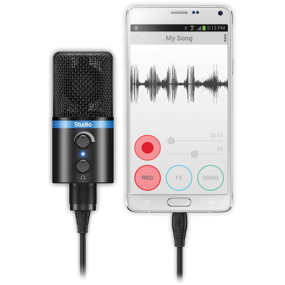 IK Multimedia iRig Mic Studio, Portable Large-Diaphragm Digital Microphone