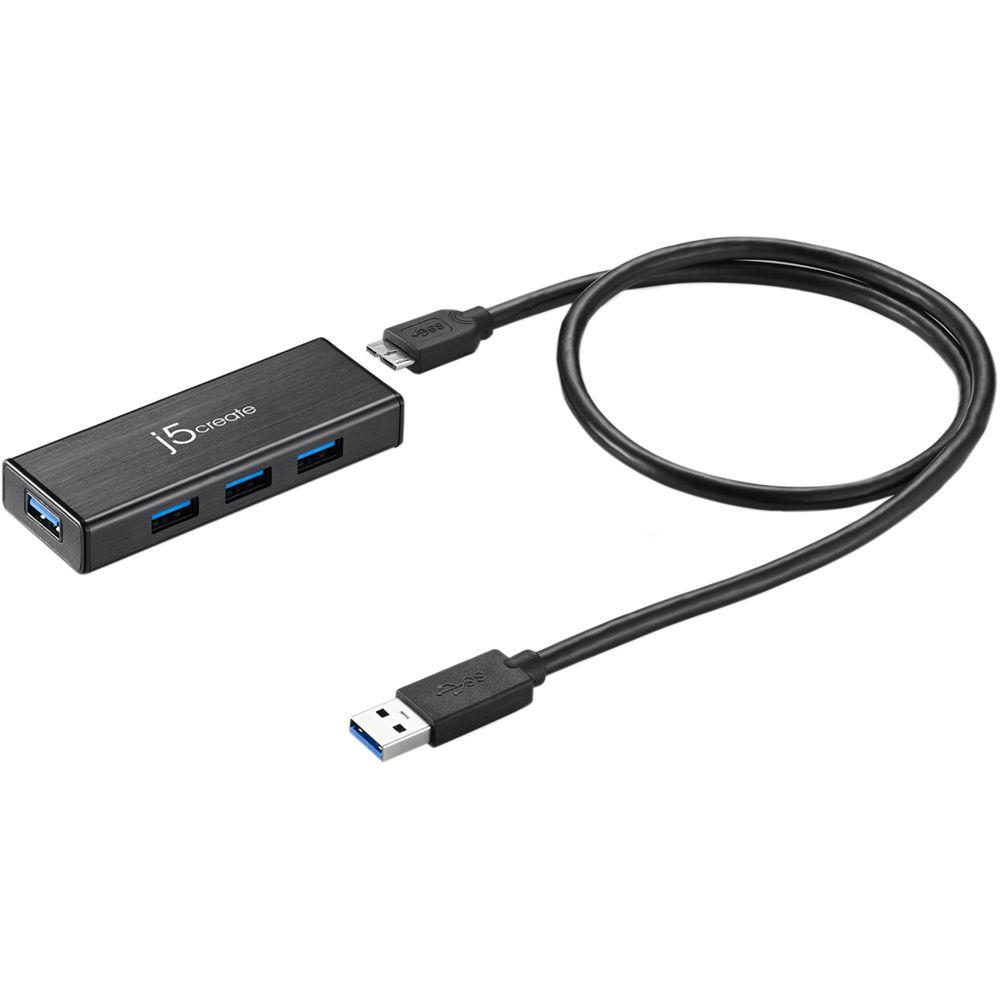 j5create JUH340 USB 3.1 Gen 1 4-Port Mini Hub