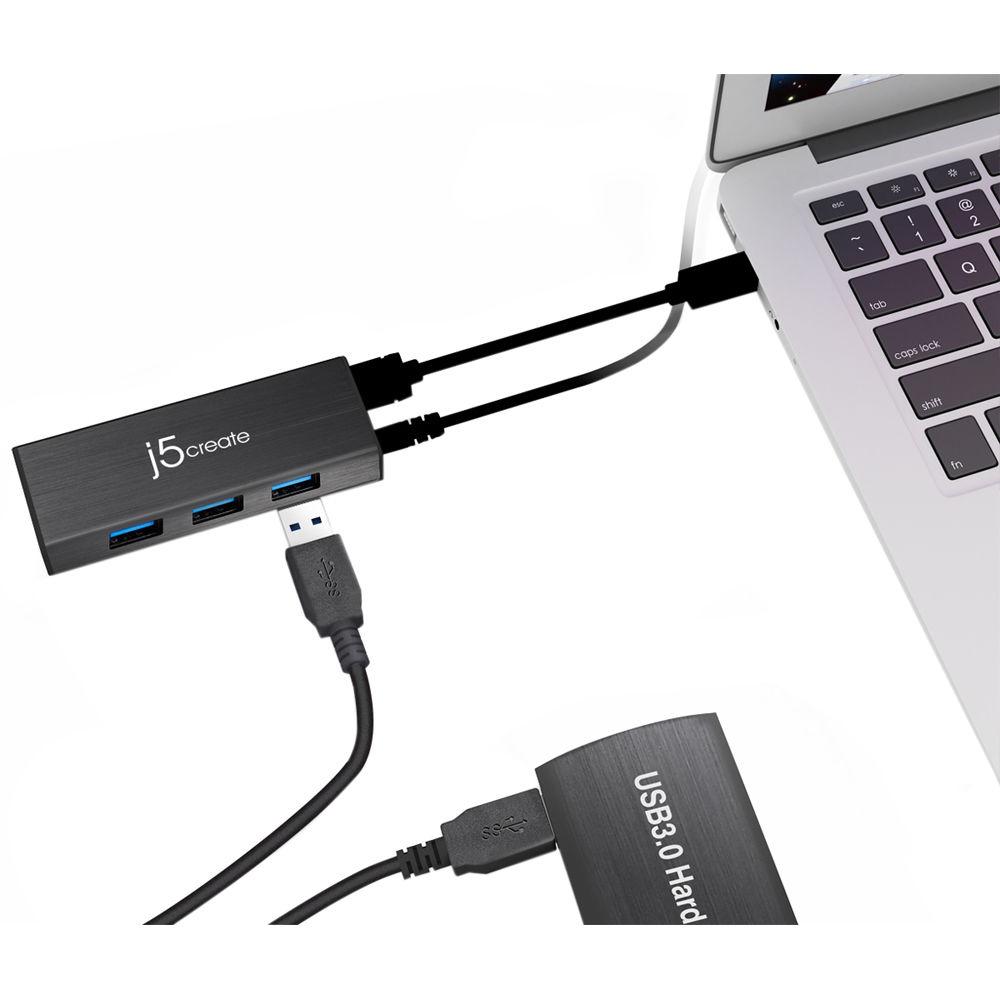 j5create JUH340 USB 3.1 Gen 1 4-Port Mini Hub