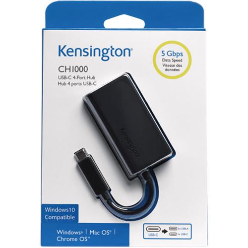 Kensington CH1000 USB 3.1 Gen 1 Type-C 4-Port Hub
