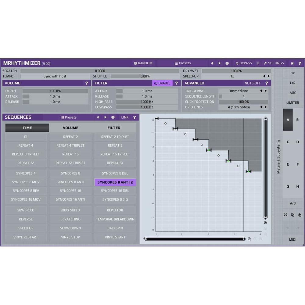 MeldaProduction MRhythmizer - Time Manipulation Effect Plug-In