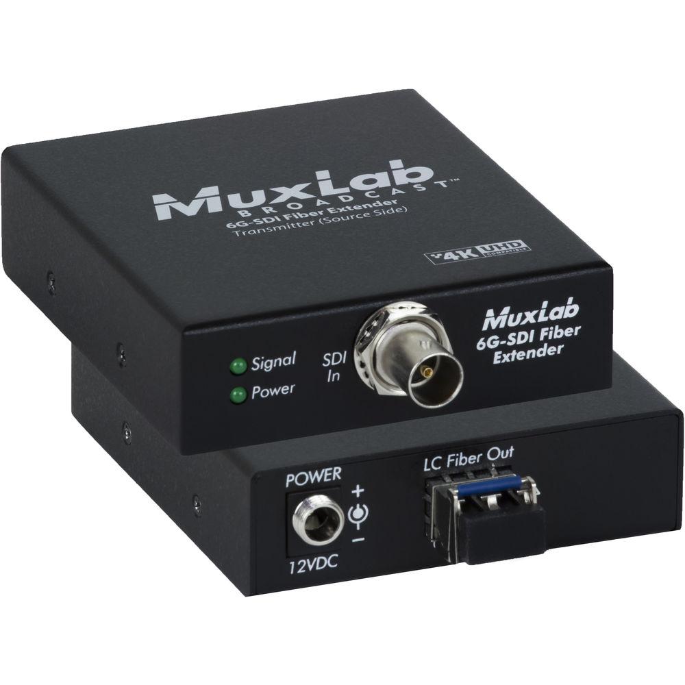 MuxLab 6G-SDI over Single-Mode LC Fiber Extender Kit