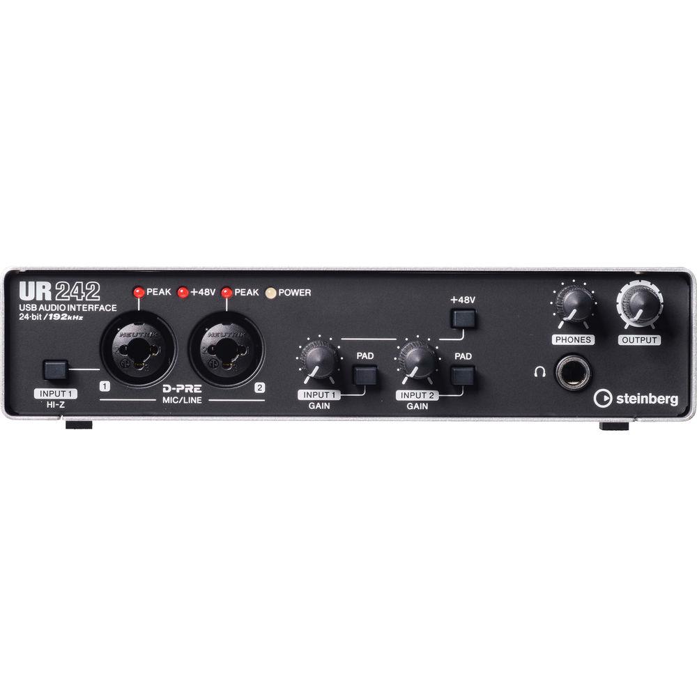Steinberg UR242 - USB 2.0 Audio Interface with Dual Microphone Preamps and iPad Connectivity