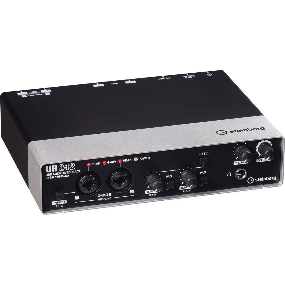 Steinberg UR242 - USB 2.0 Audio Interface with Dual Microphone Preamps and iPad Connectivity