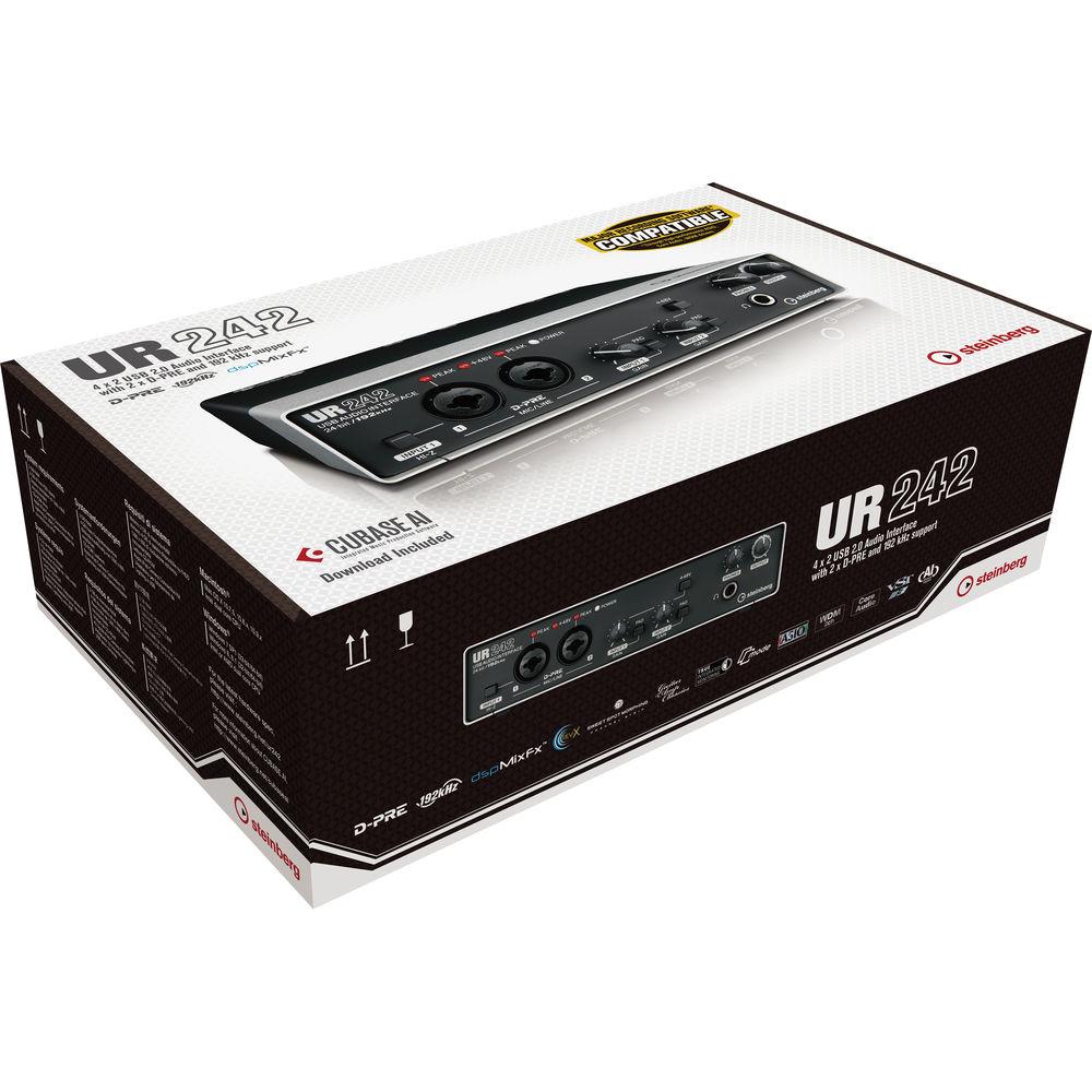 Steinberg UR242 - USB 2.0 Audio Interface with Dual Microphone Preamps and iPad Connectivity