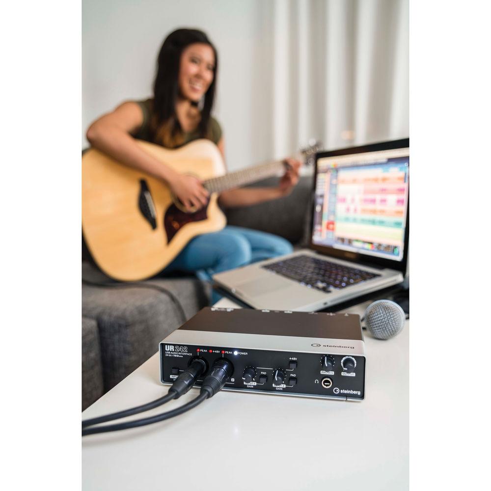 Steinberg UR242 - USB 2.0 Audio Interface with Dual Microphone Preamps and iPad Connectivity
