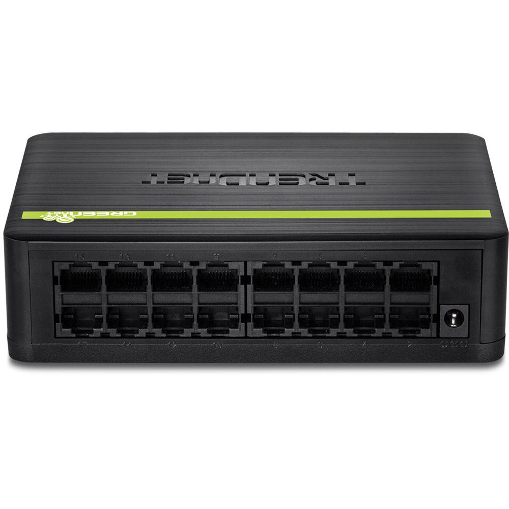 TRENDnet TE100-S16DG 16-Port 10 100 Mbps GREENnet Switch