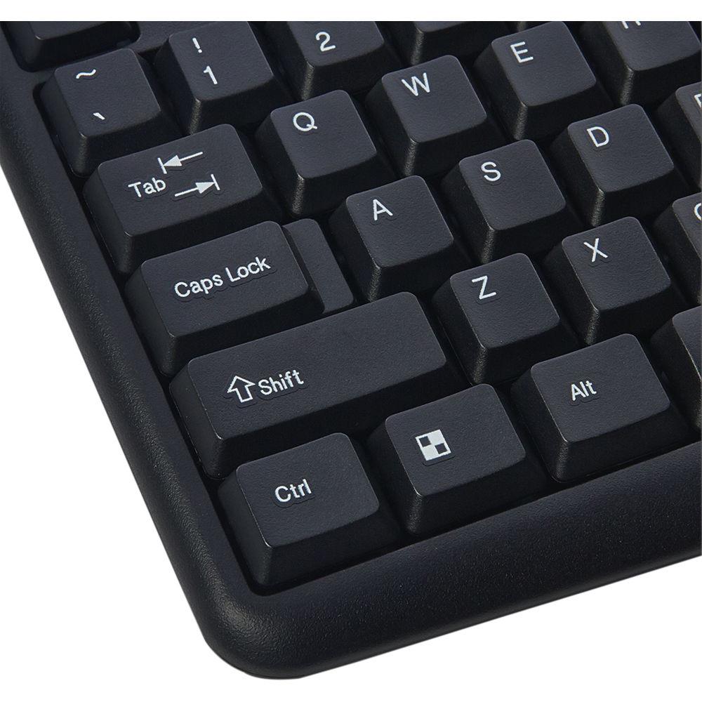 Verbatim Slimline Corded USB Keyboard and Mouse