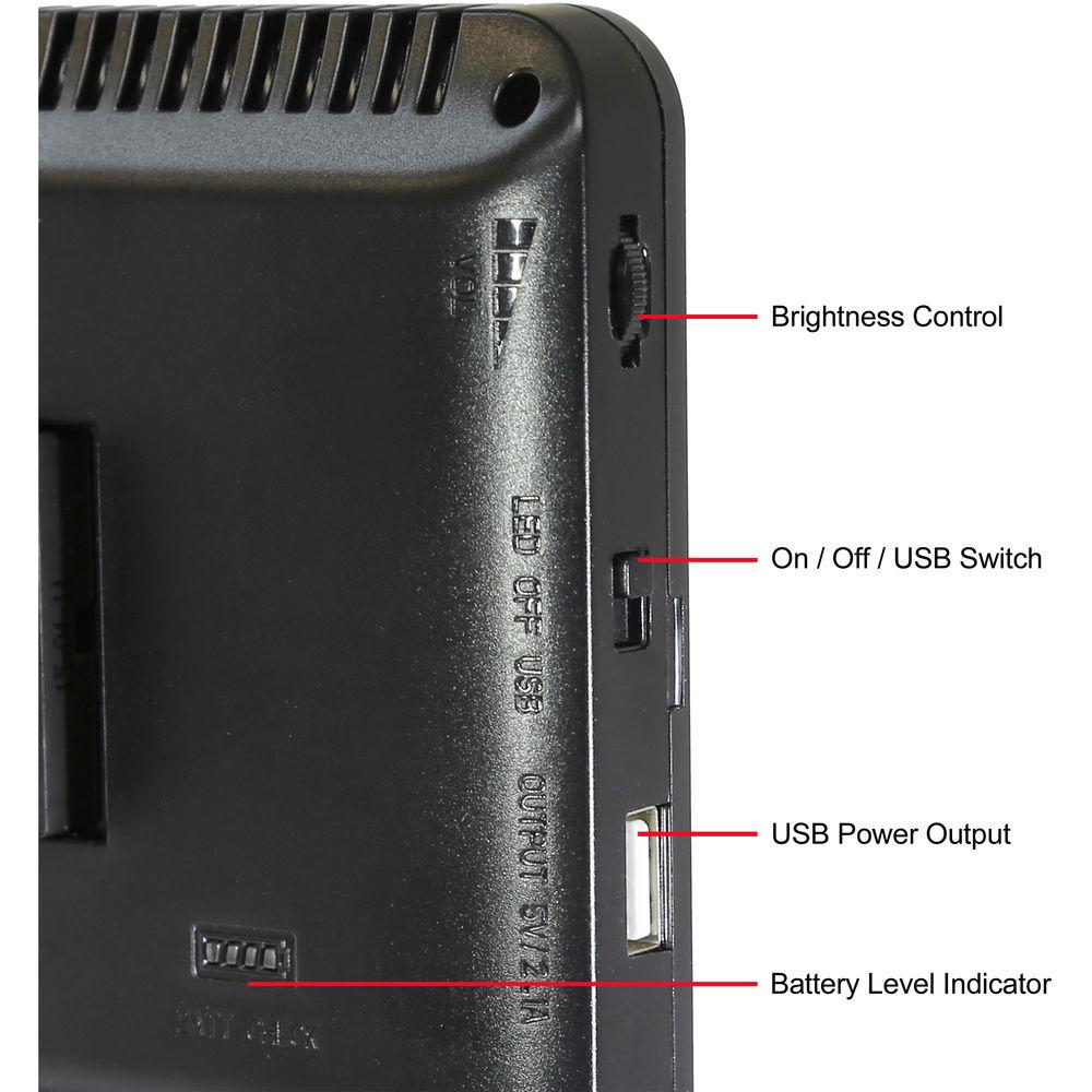 Vidpro LED-300 On-Camera Daylight-Balanced LED Light