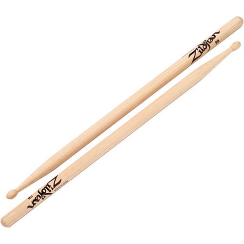 Zildjian 2B Hickory Drumsticks with Oval Wood Tips, Zildjian, 2B, Hickory, Drumsticks, with, Oval, Wood, Tips