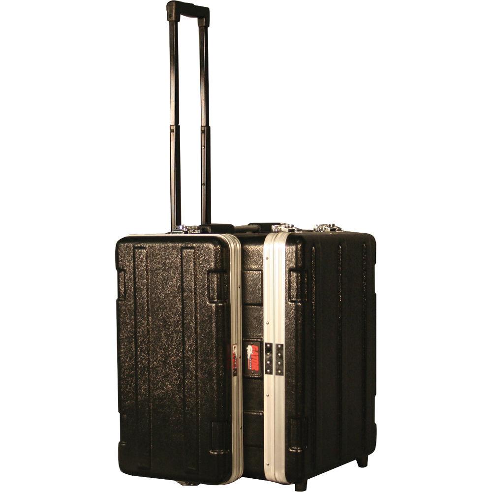 Gator Cases GRC-Studio4GO-W ATA Style Case with Wheels for 4U Rack Mount Recording Device and a Laptop