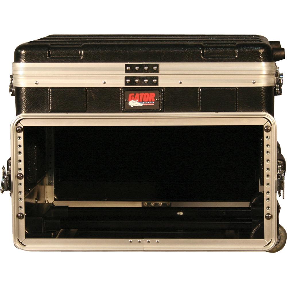Gator Cases GRC-Studio4GO-W ATA Style Case with Wheels for 4U Rack Mount Recording Device and a Laptop