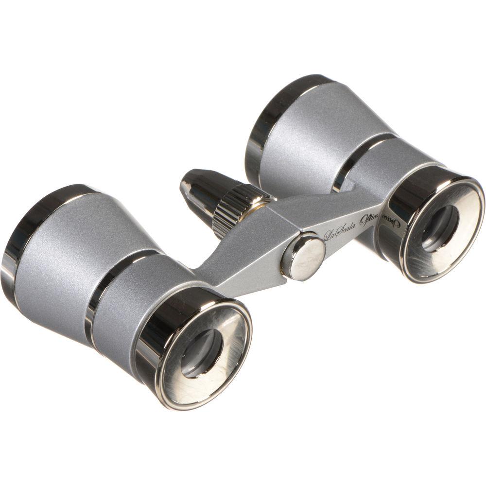LaScala Optics 3x25 Othello Opera Glasses with Red Flashlight