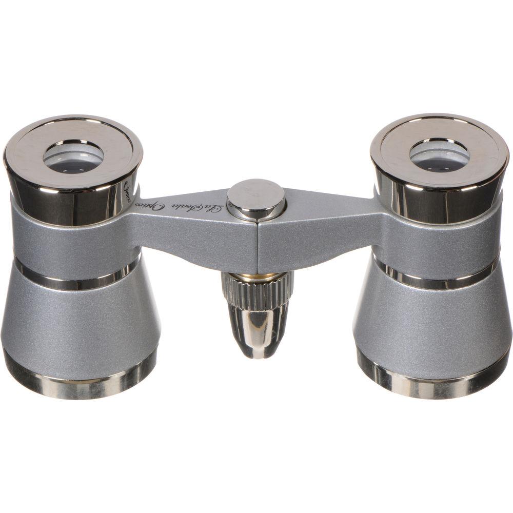 LaScala Optics 3x25 Othello Opera Glasses with Red Flashlight