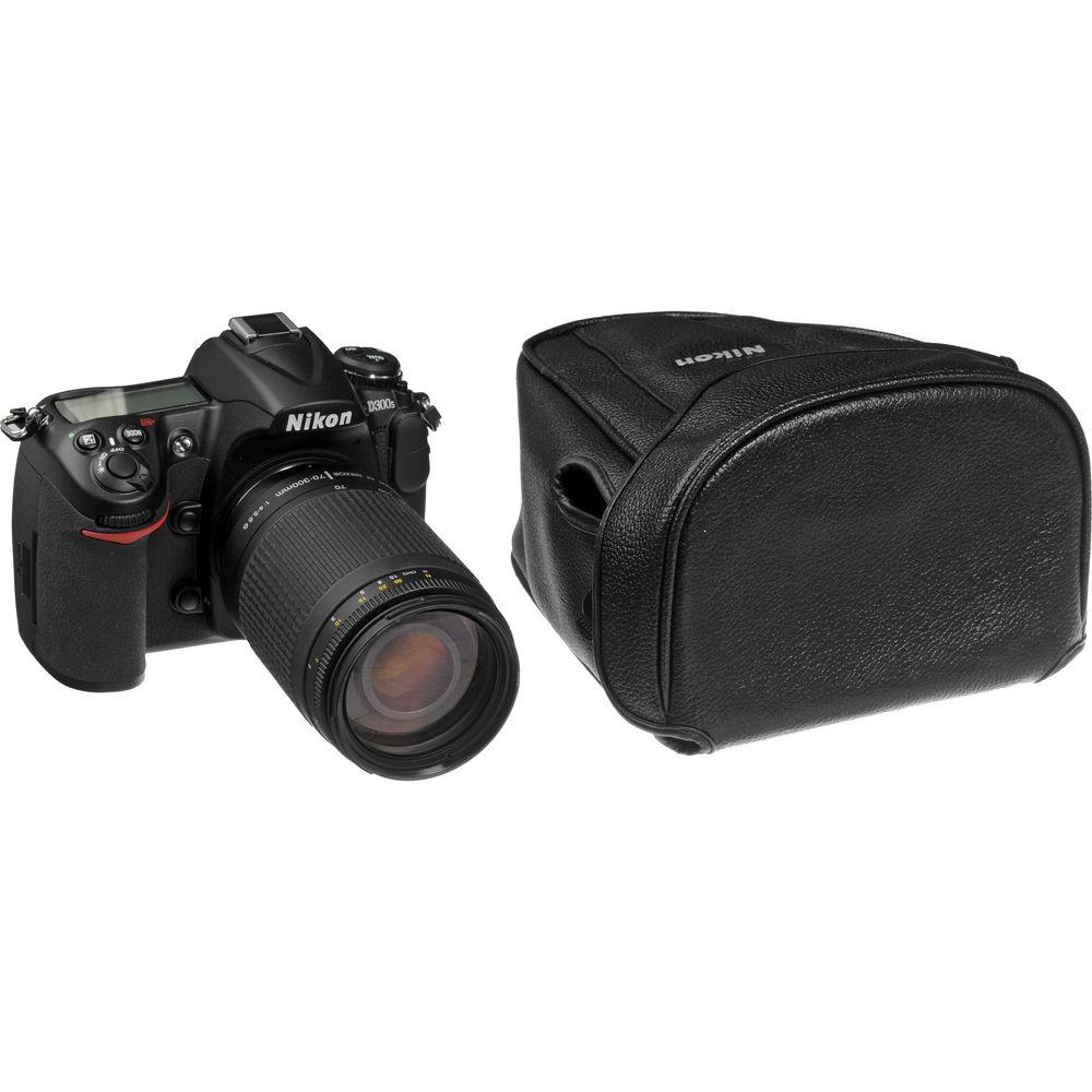Nikon CF-D200 Semi-Soft Eveready Case - for Nikon D200, D300 Digital SLR Cameras with a Lens attached.