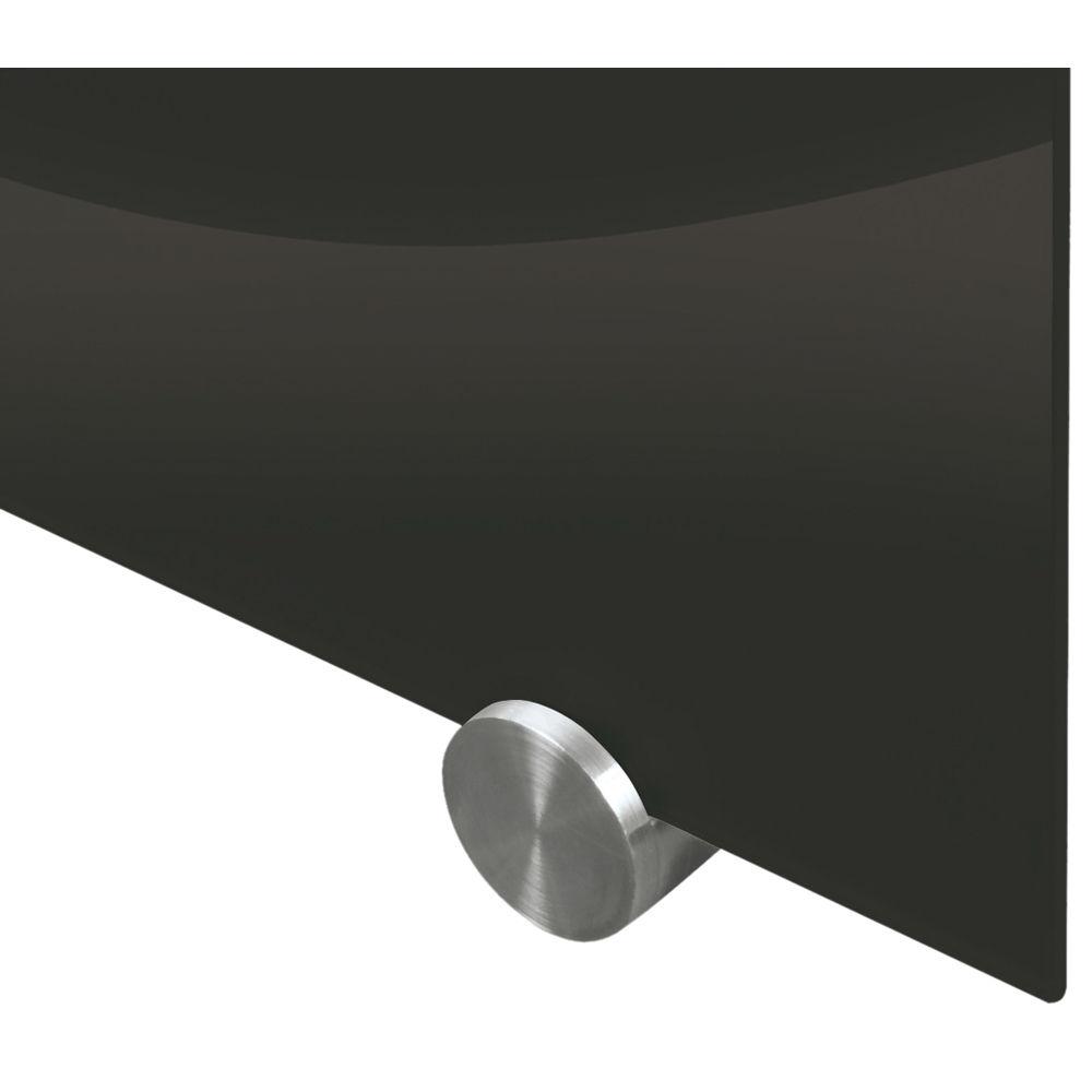 Balt Visionary Black Magnetic Glass Dry Erase Whiteboard