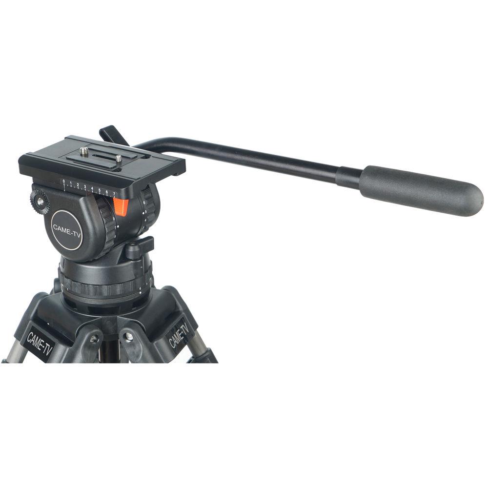 CAME-TV 18T PRO Carbon Fiber 100mm Fluid Head Tripod