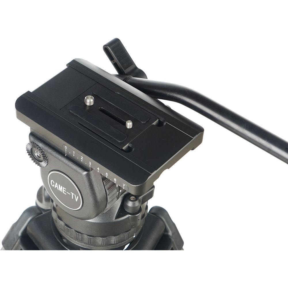 CAME-TV 18T PRO Carbon Fiber 100mm Fluid Head Tripod