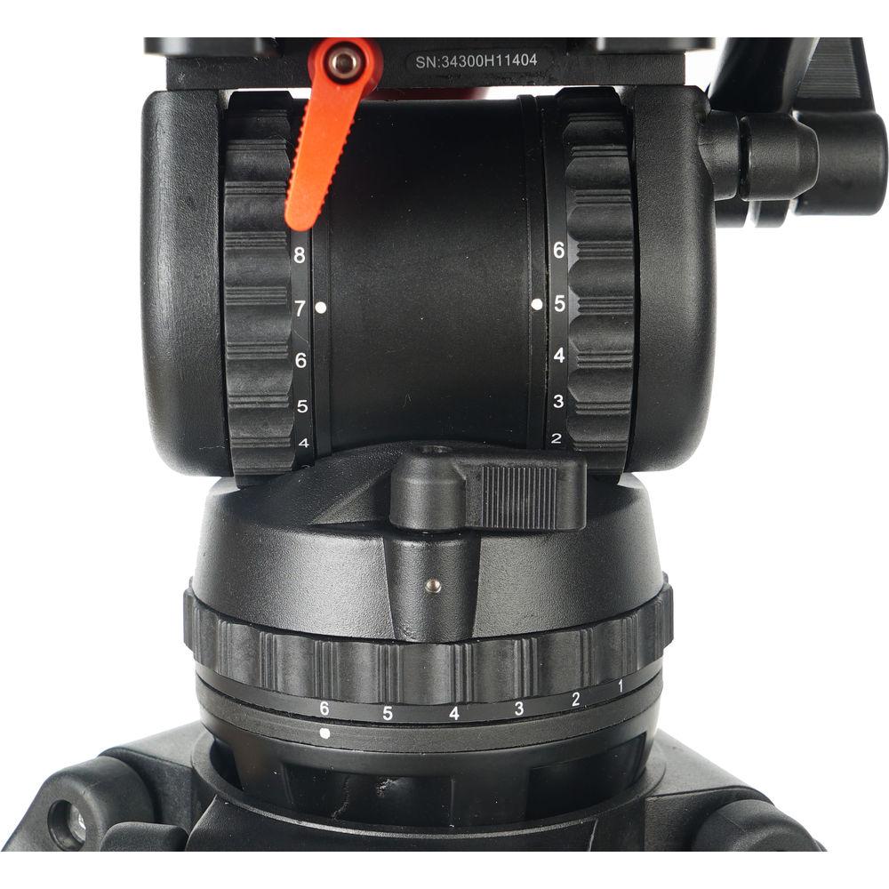 CAME-TV 18T PRO Carbon Fiber 100mm Fluid Head Tripod