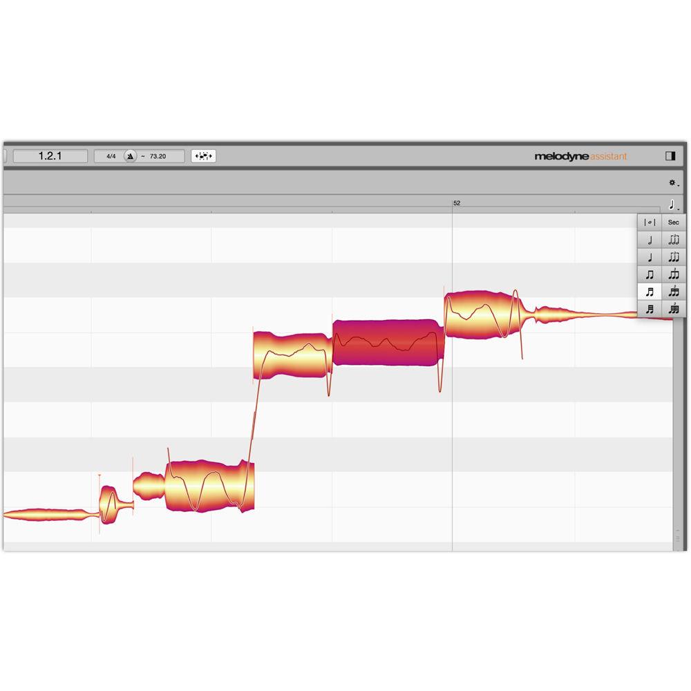 Celemony Melodyne Assistant 4 - Pitch Shifting Time Stretching Software