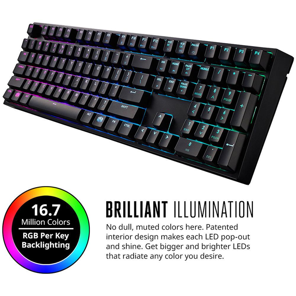 Cooler Master MasterKeys Pro L Mechanical Keyboard with Intelligent RGB Backlighting
