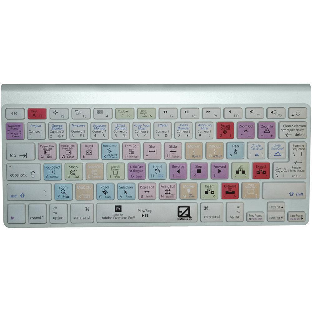 EZQuest Adobe Premiere Pro Keyboard Cover for MacBook, MacBook Air, MacBook Pro, and Apple Wireless Keyboard