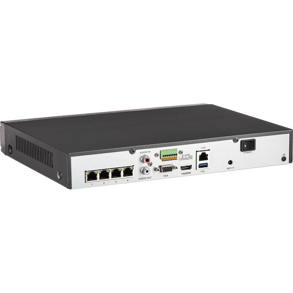 Hikvision DS-7604NI-E1 4P 4-Channel Embedded Plug & Play NVR with 1TB HDD
