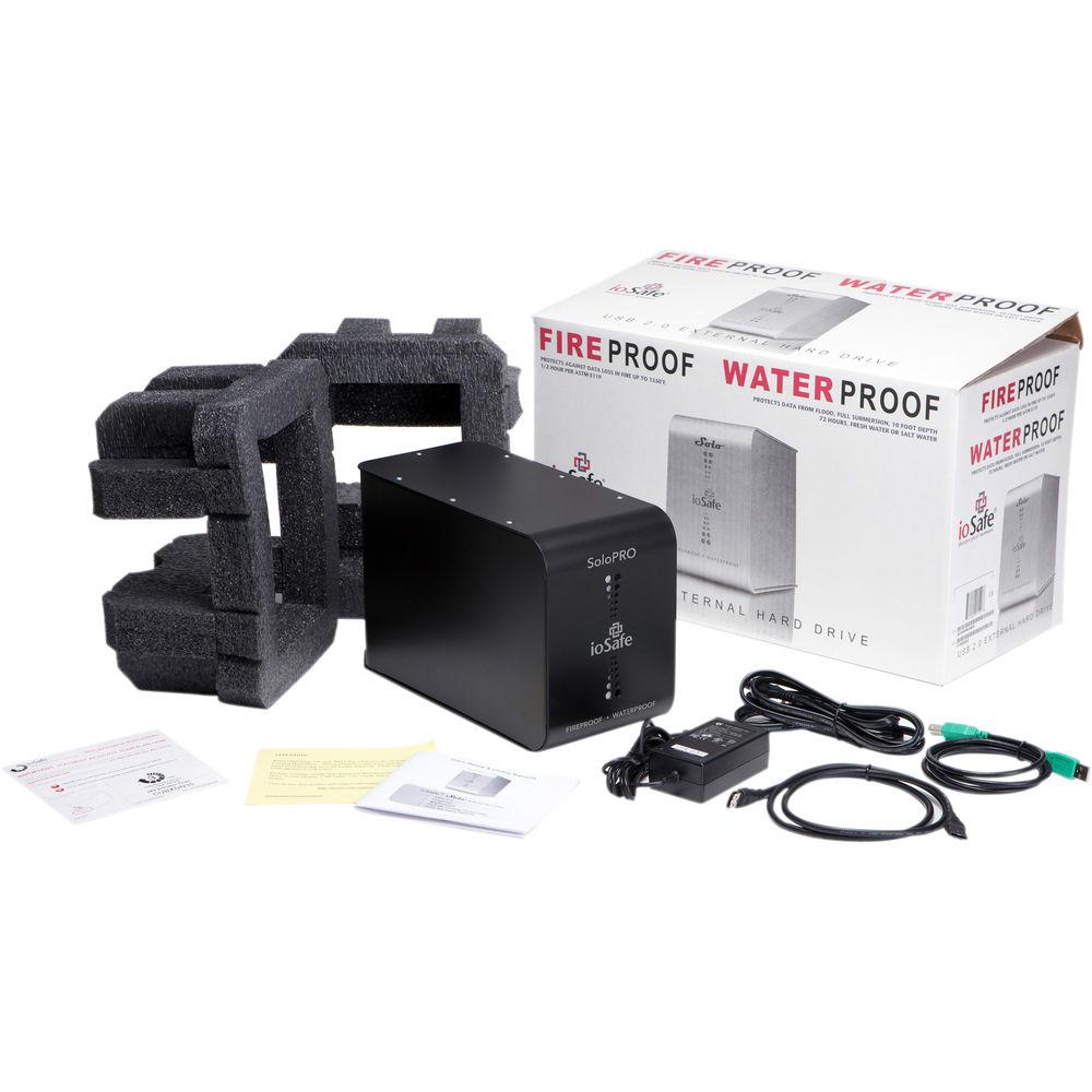 IoSafe SoloPRO Fire and Waterproof USB 3.1 Gen 1 External Hard Drive