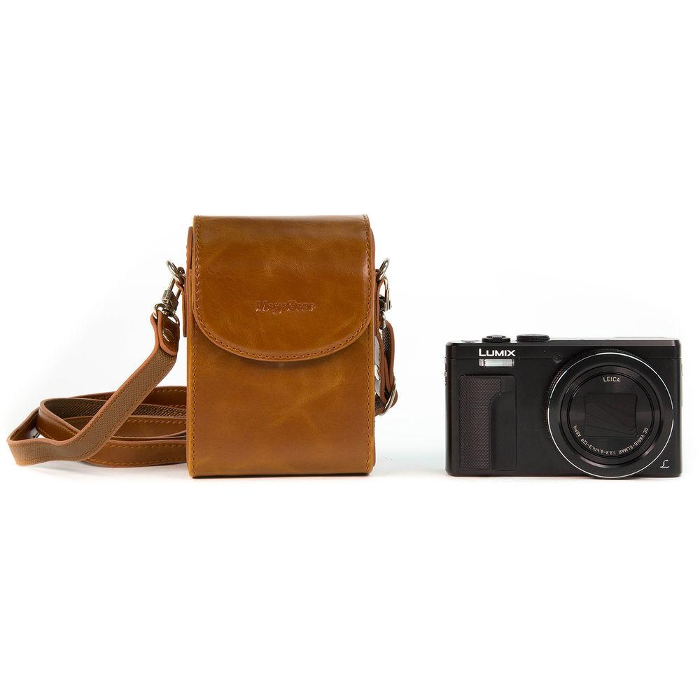 MegaGear Ever- Ready  Leather Camera Case for Panasonic Lumix DC-ZS70, DMC-LX10, DMC-ZS60, or DMC-ZS100
