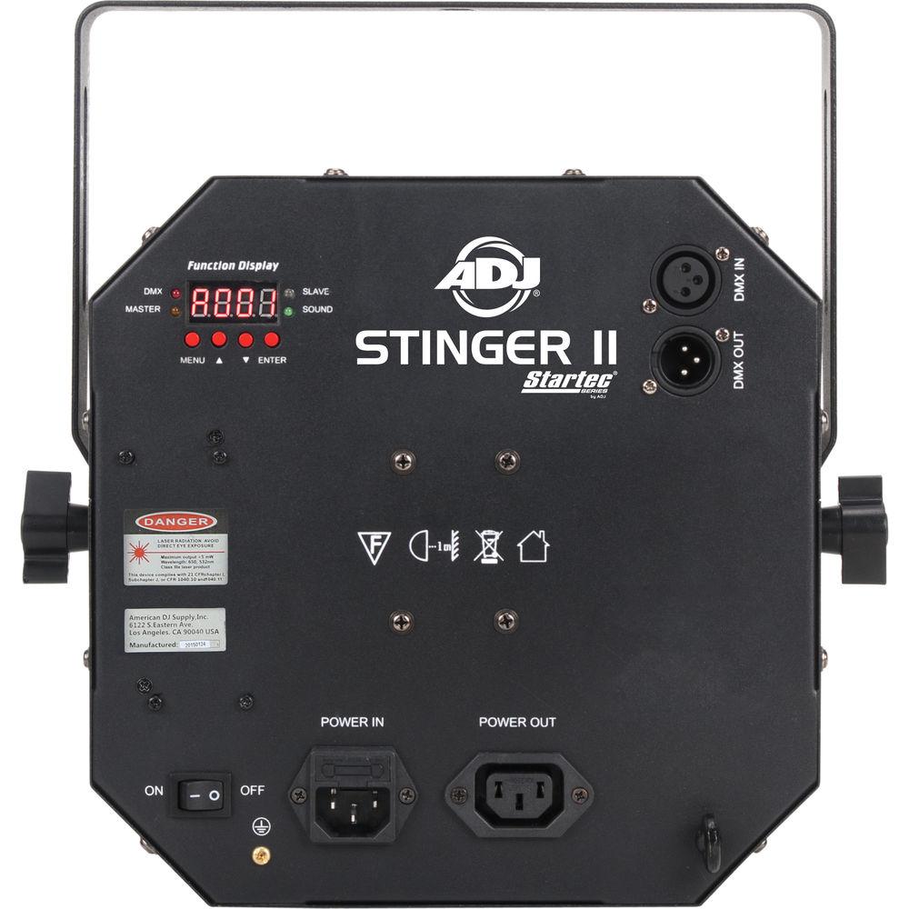 American DJ Stinger II - 3 FX-In-1 - Moonflower, Strobe, and Laser Effect with UV