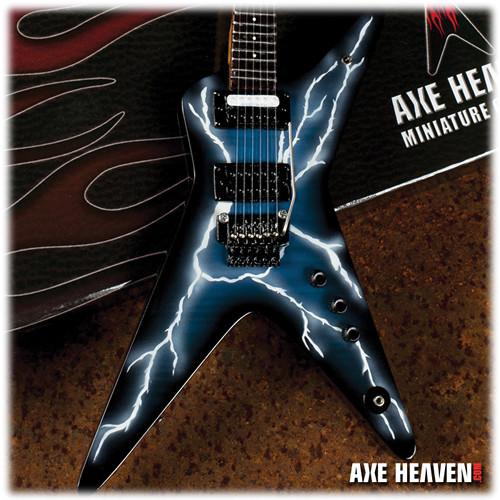 AXE HEAVEN Lightning Bolt Signature Series Miniature Guitar Replica Collectible, AXE, HEAVEN, Lightning, Bolt, Signature, Series, Miniature, Guitar, Replica, Collectible